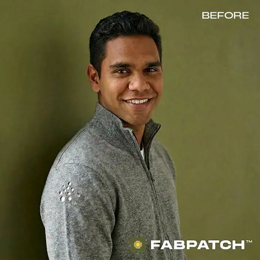 Merino Patches - Navy FabPatch Aus