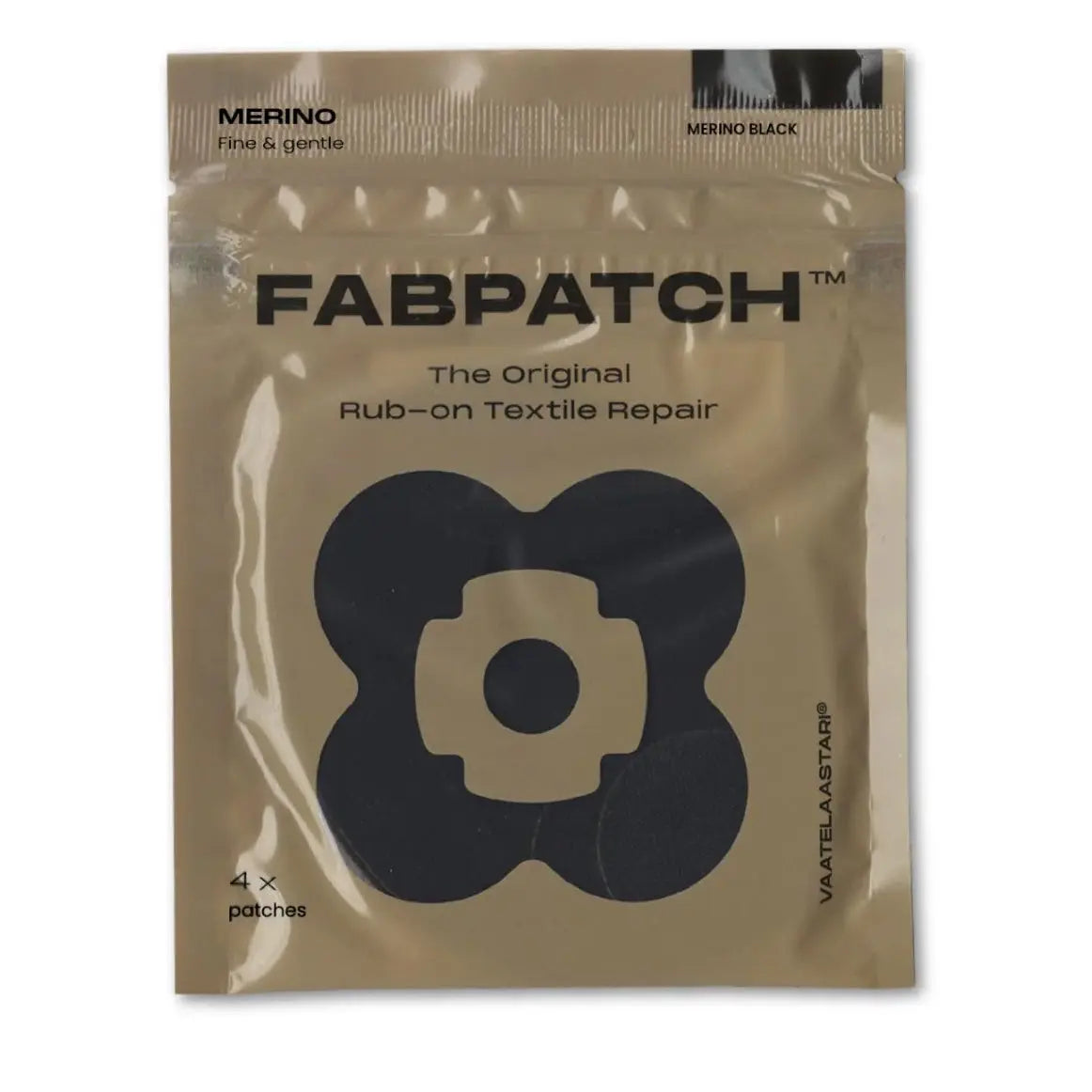 Merino Patches - Black FabPatch Aus