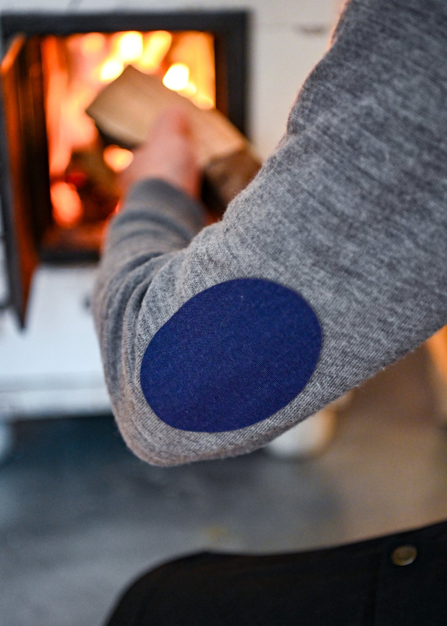 Merino Patches - Navy