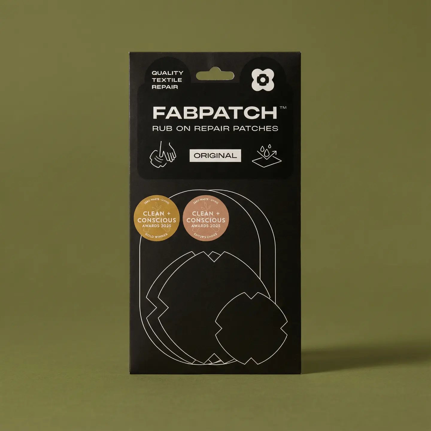 Stretch Patches - Black FabPatch Aus