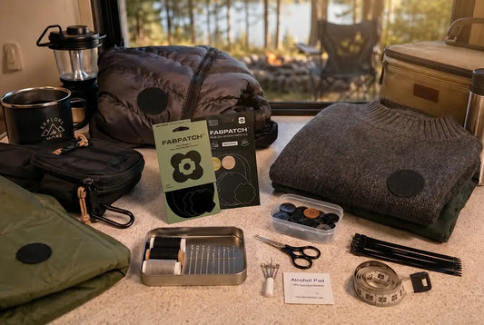 Travel Repair Kit: What to pack for Camping, Road Trips & Winter Getaways this King’s Birthday long weekend. FabPatch